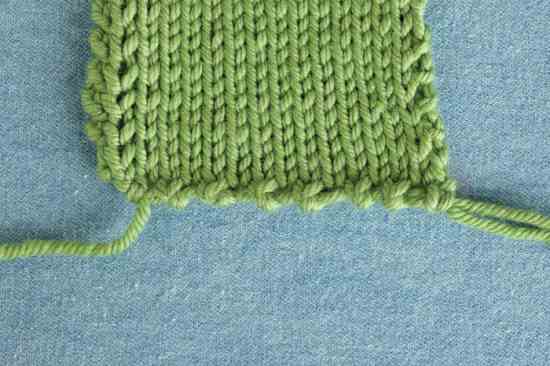 Stockinette close-up